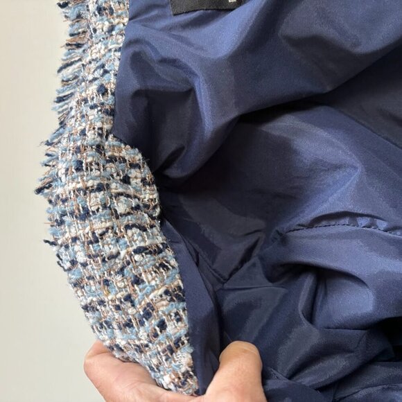 BR Blue and White Tweed Blazer - Picture 9 of 14